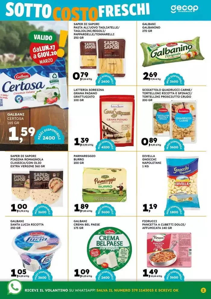 Sottocosto freschi da 10 marzo a 23 marzo di 2025 - Pagina del volantino 2