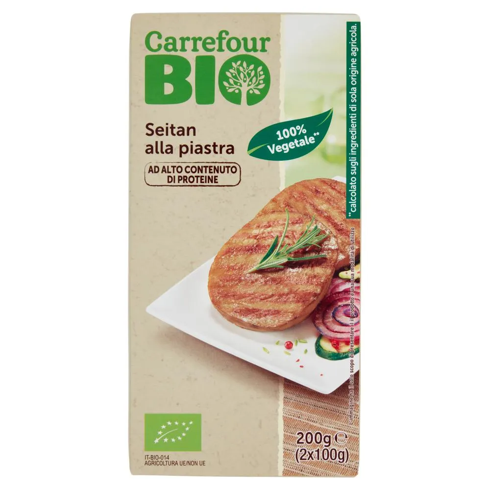 Carrefour Bio Seitan alla piastra 2 x 100 g