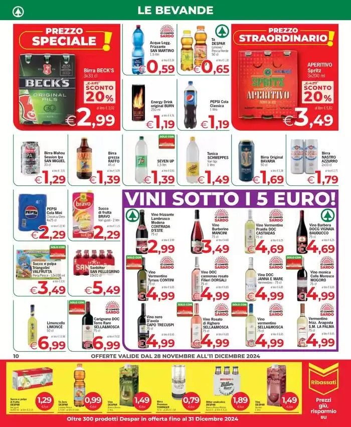 Sottocosto da 28 novembre a 7 dicembre di 2024 - Pagina del volantino 10