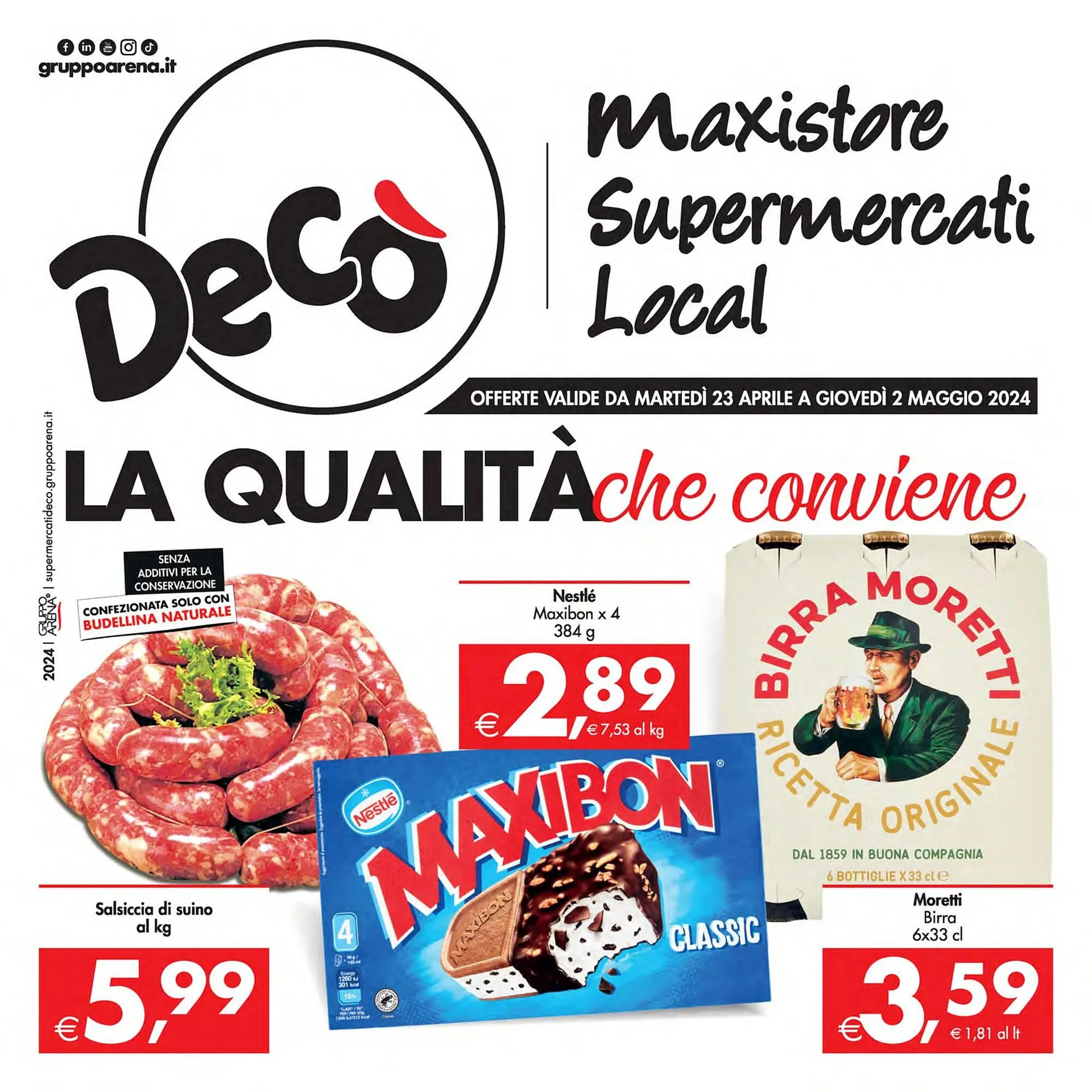 Volantino Deco Supermercati da 23 aprile a 2 maggio di 2024 - Pagina del volantino 1
