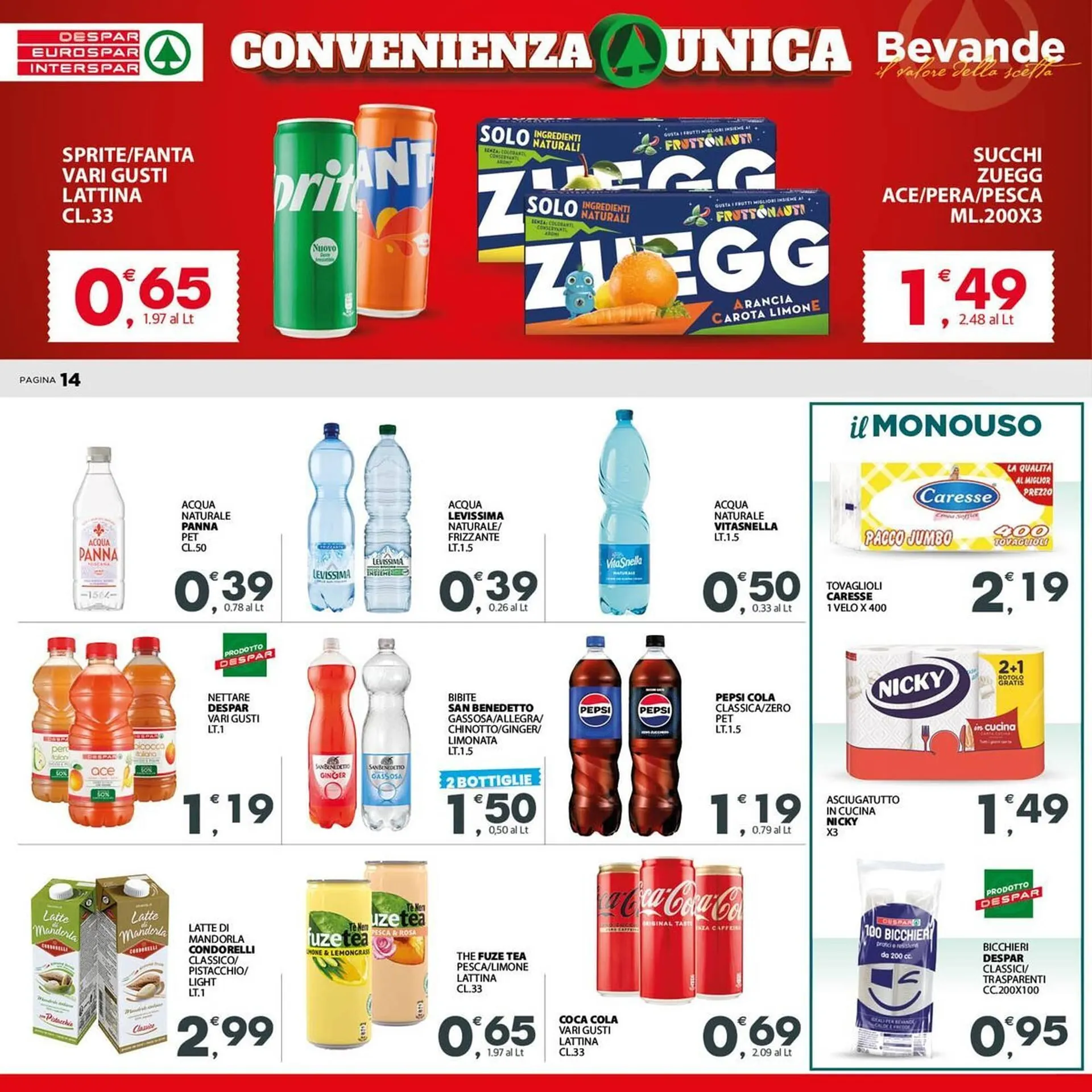 Volantino Despar da 7 luglio a 16 luglio di 2025 - Pagina del volantino 14