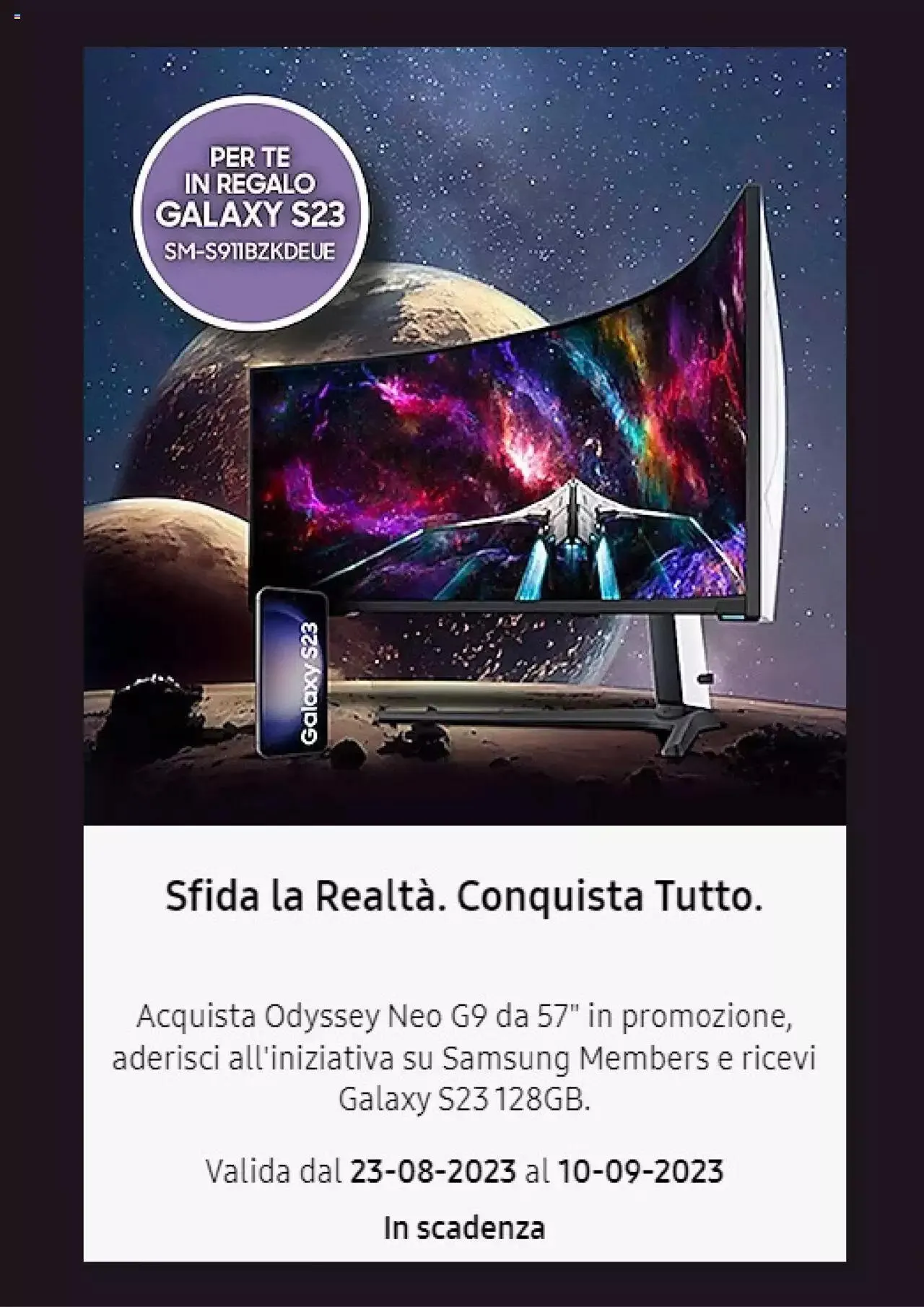 Volantino Samsung da 8 settembre a 9 ottobre di 2023 - Pagina del volantino 2
