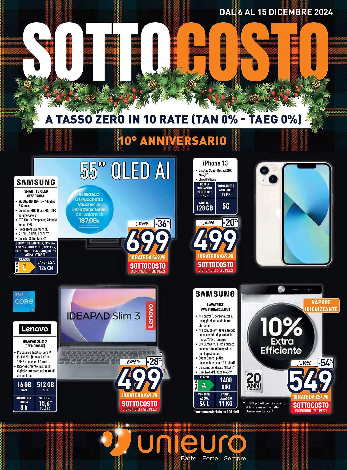 Volantino Unieuro da 5 dicembre a 15 dicembre di 2024 - Pagina del volantino 1