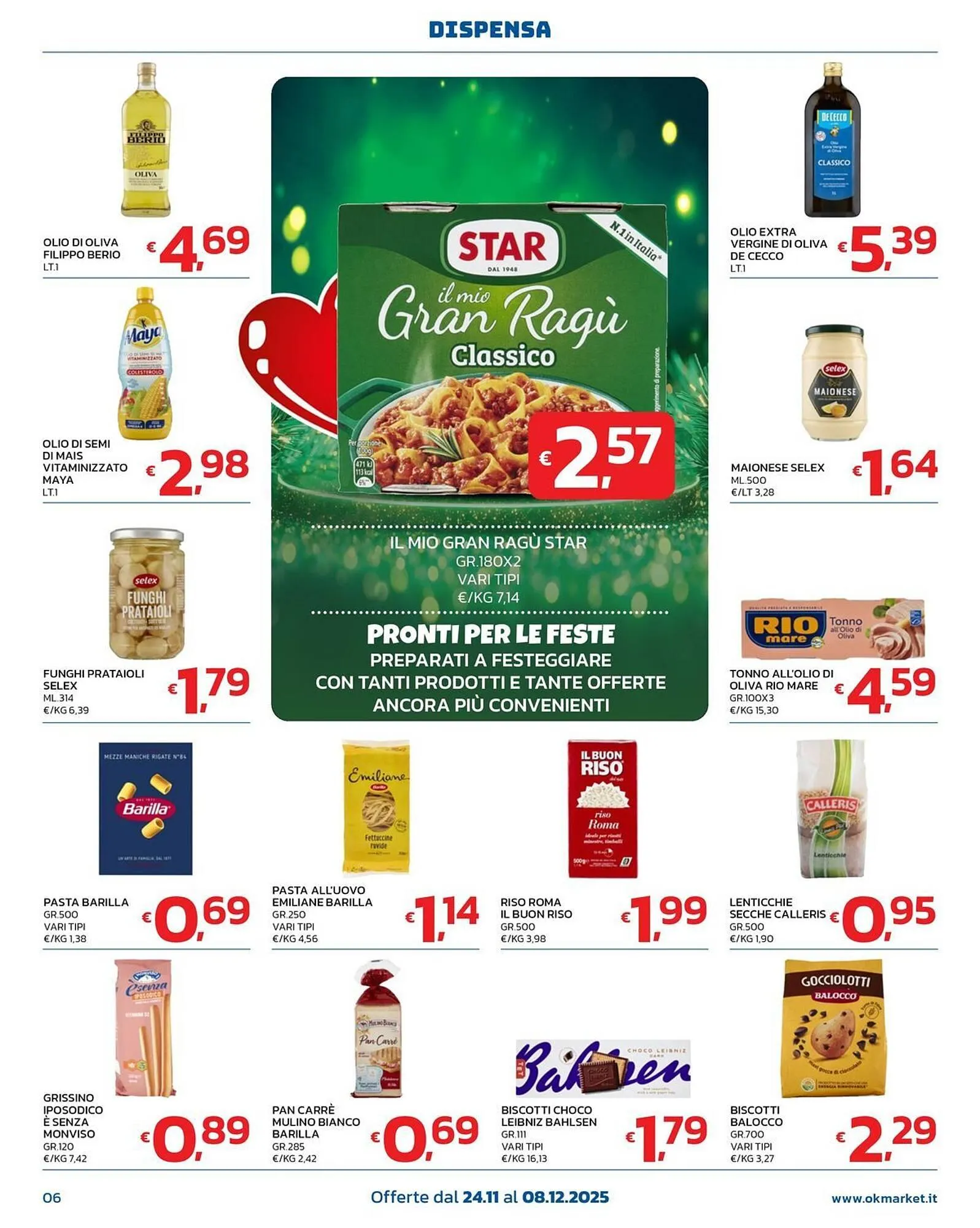 Volantino Ok Market da 24 novembre a 8 dicembre di 2025 - Pagina del volantino 6