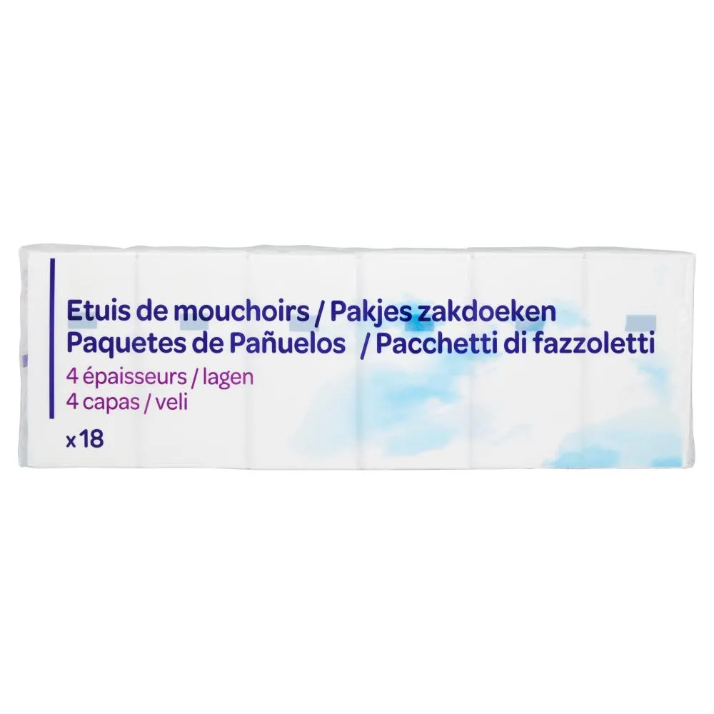 Pacchetti di fazzoletti 4 veli x18