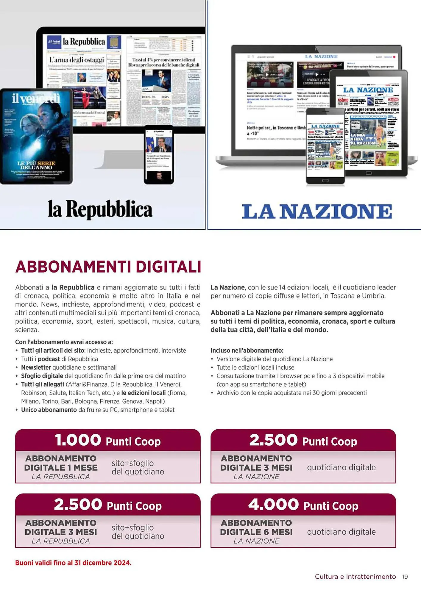 Volantino Unicoop da 5 marzo a 30 settembre di 2024 - Pagina del volantino 19