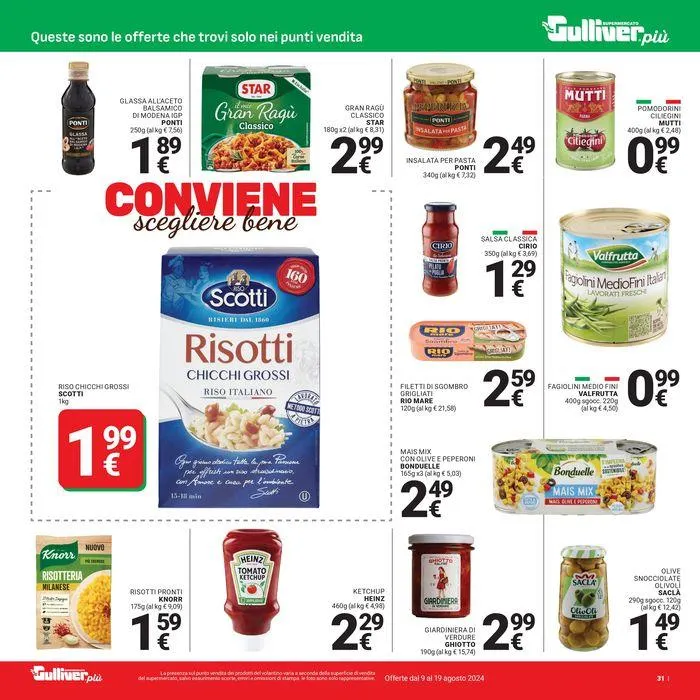 Promo show da 9 agosto a 19 agosto di 2024 - Pagina del volantino 31