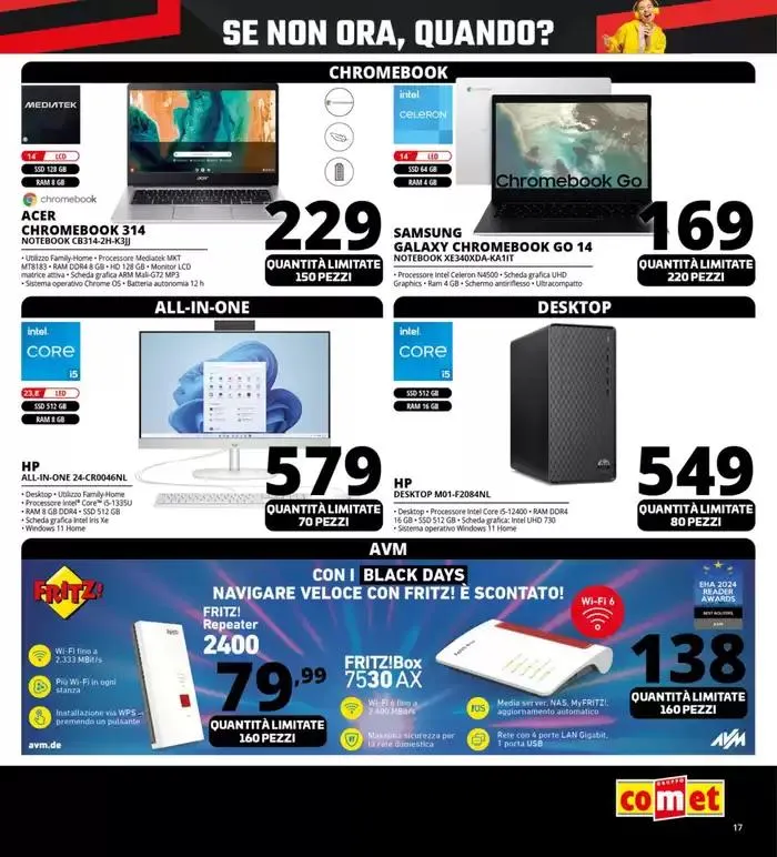 Black Friday Gran Finale da Comet! da 27 novembre a 2 dicembre di 2024 - Pagina del volantino 17
