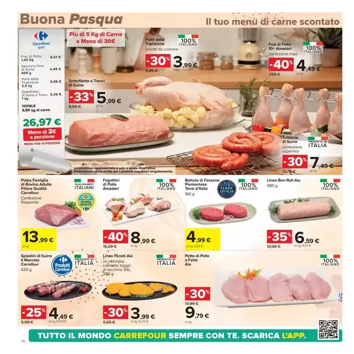 Sconti di pasqua da 8 aprile a 21 aprile di 2025 - Pagina del volantino 14