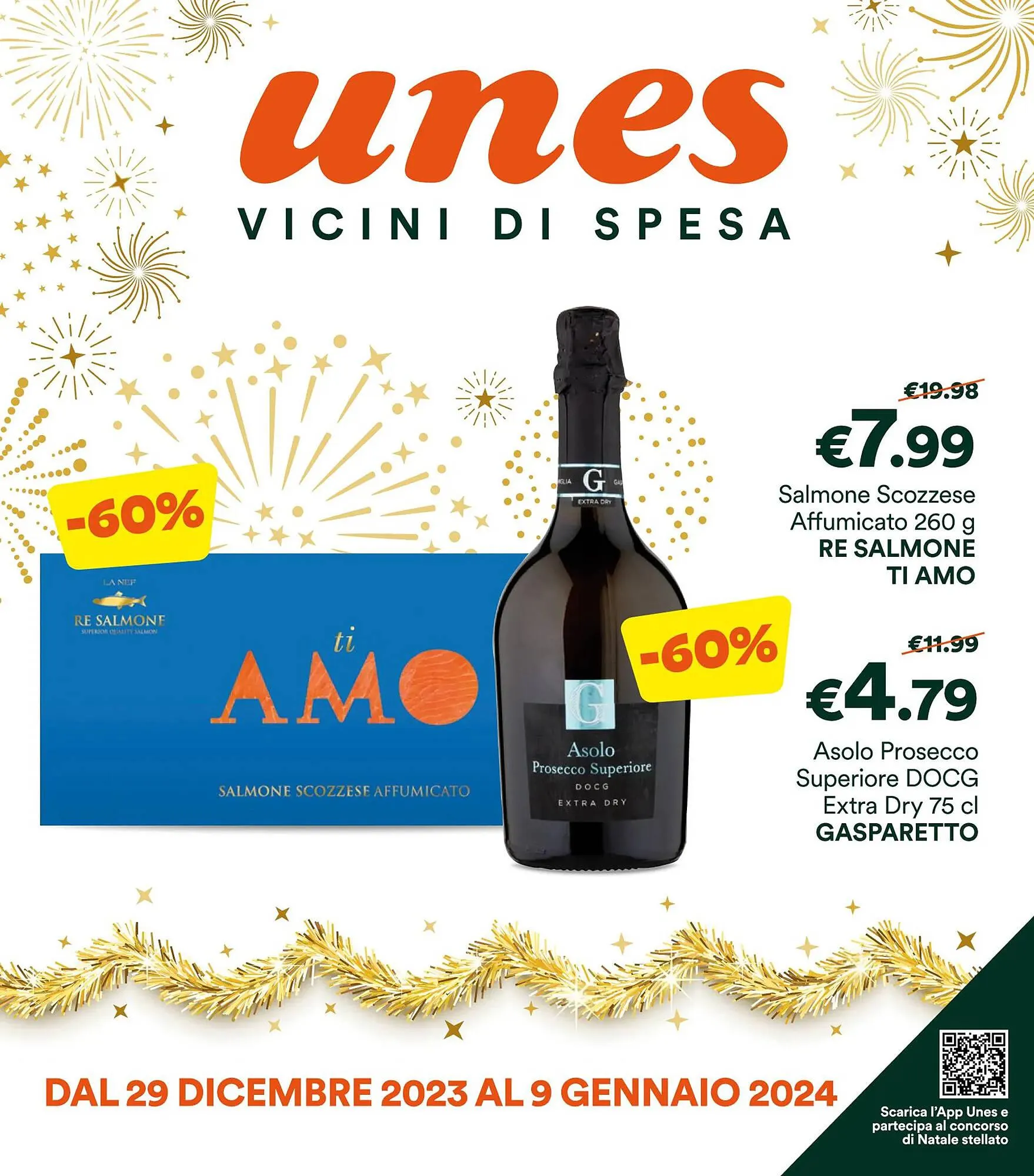 Volantino Unes da 29 dicembre a 9 gennaio di 2024 - Pagina del volantino 1