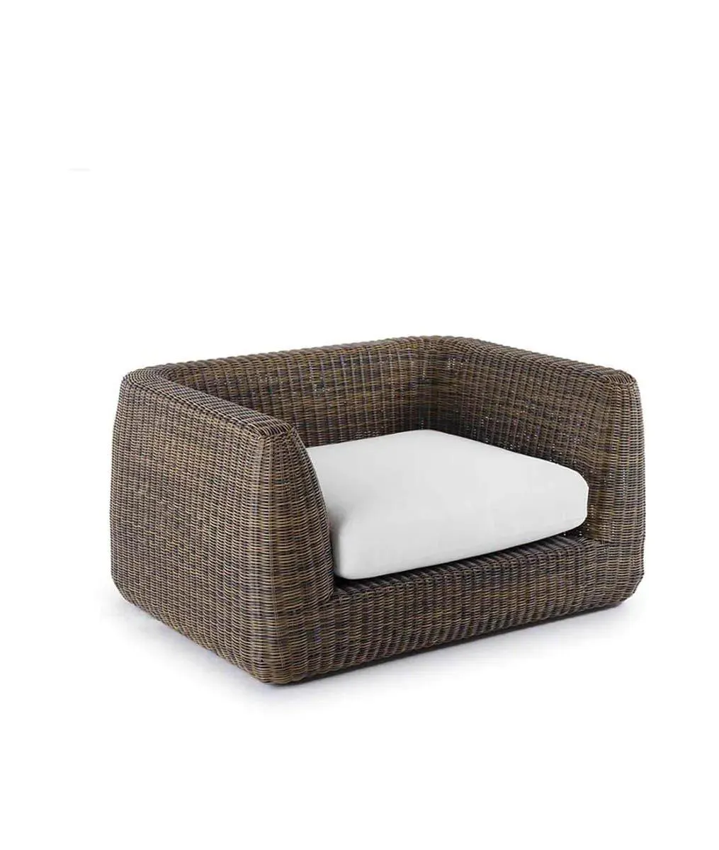 Offerta - Poltrona Agorà Tropical brown con cuscini