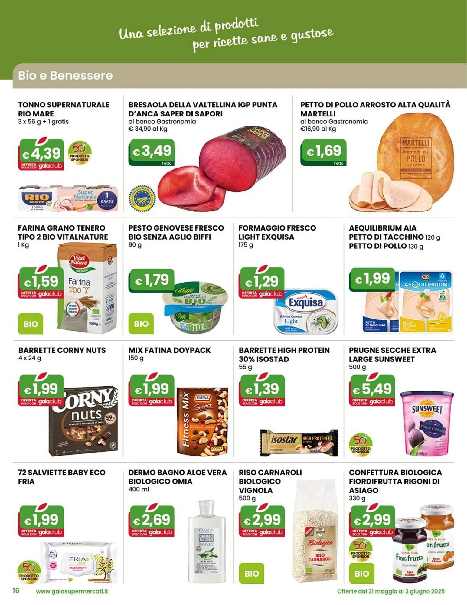 Volantino Gala Supermercati da 21 maggio a 3 giugno di 2025 - Pagina del volantino 16
