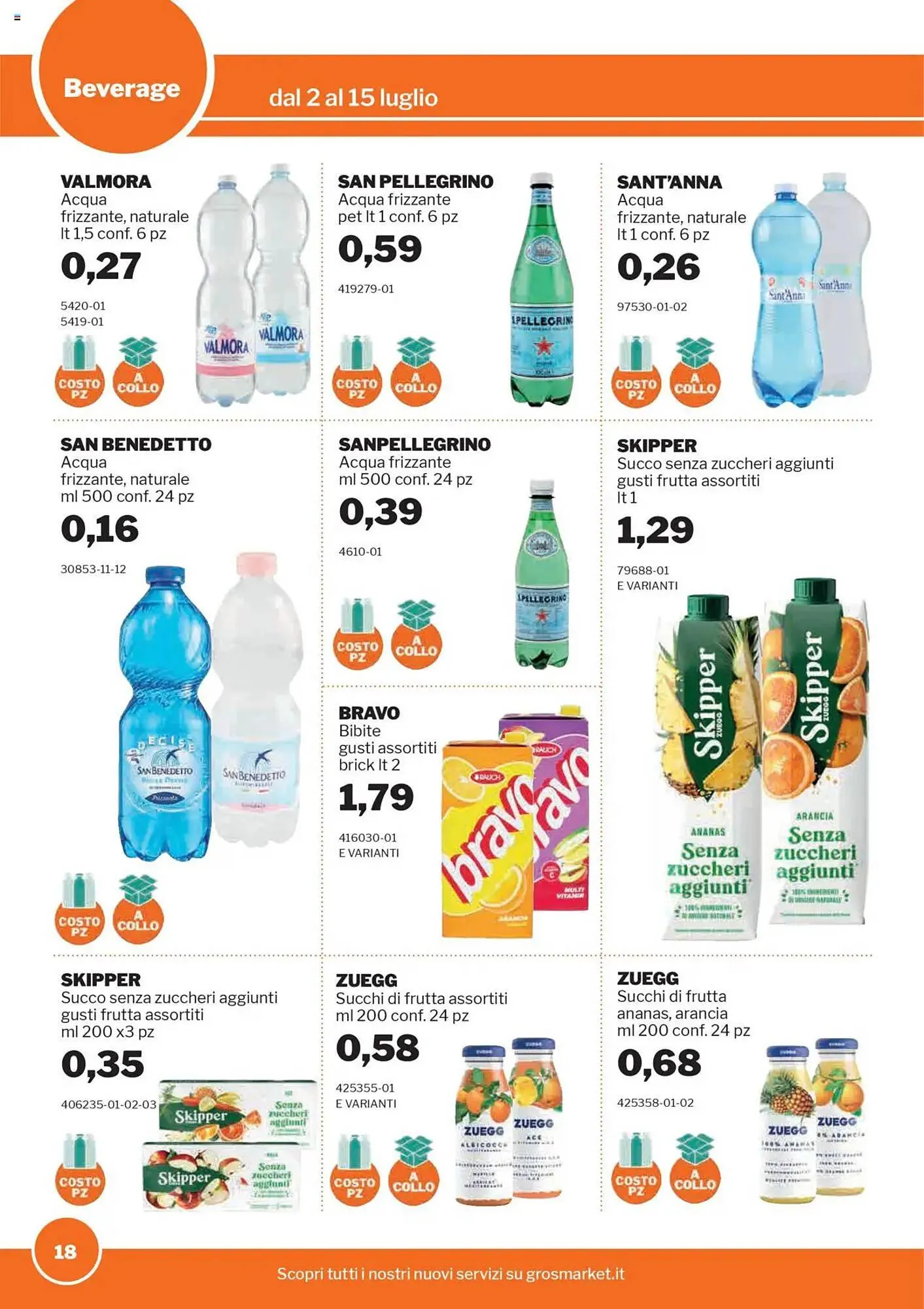 Volantino GrosMarket da 2 luglio a 15 luglio di 2025 - Pagina del volantino 18