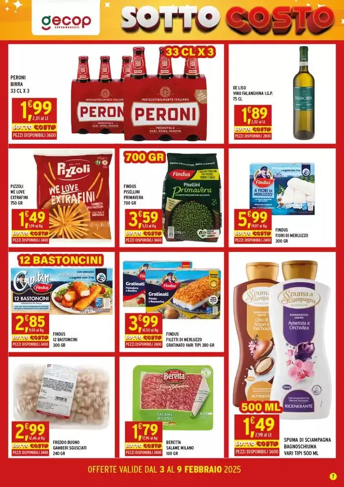 Sottocosto da 3 febbraio a 9 febbraio di 2025 - Pagina del volantino 7