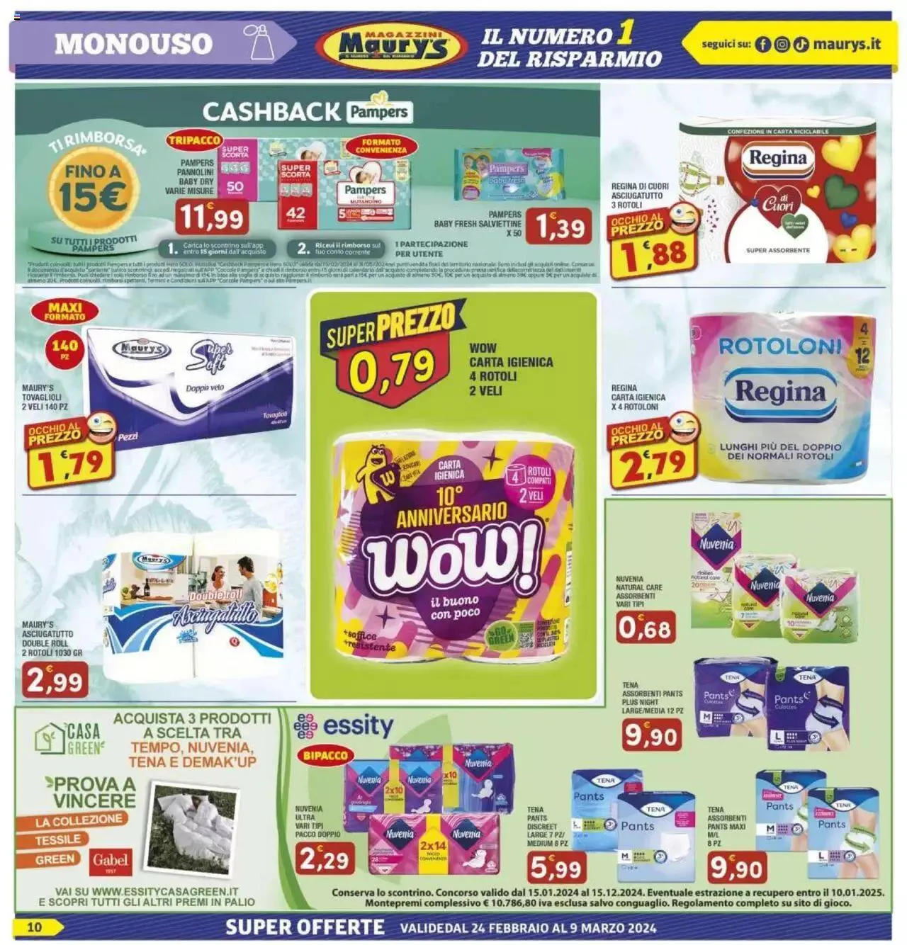 Volantino Maury's da 24 febbraio a 9 marzo di 2024 - Pagina del volantino 10