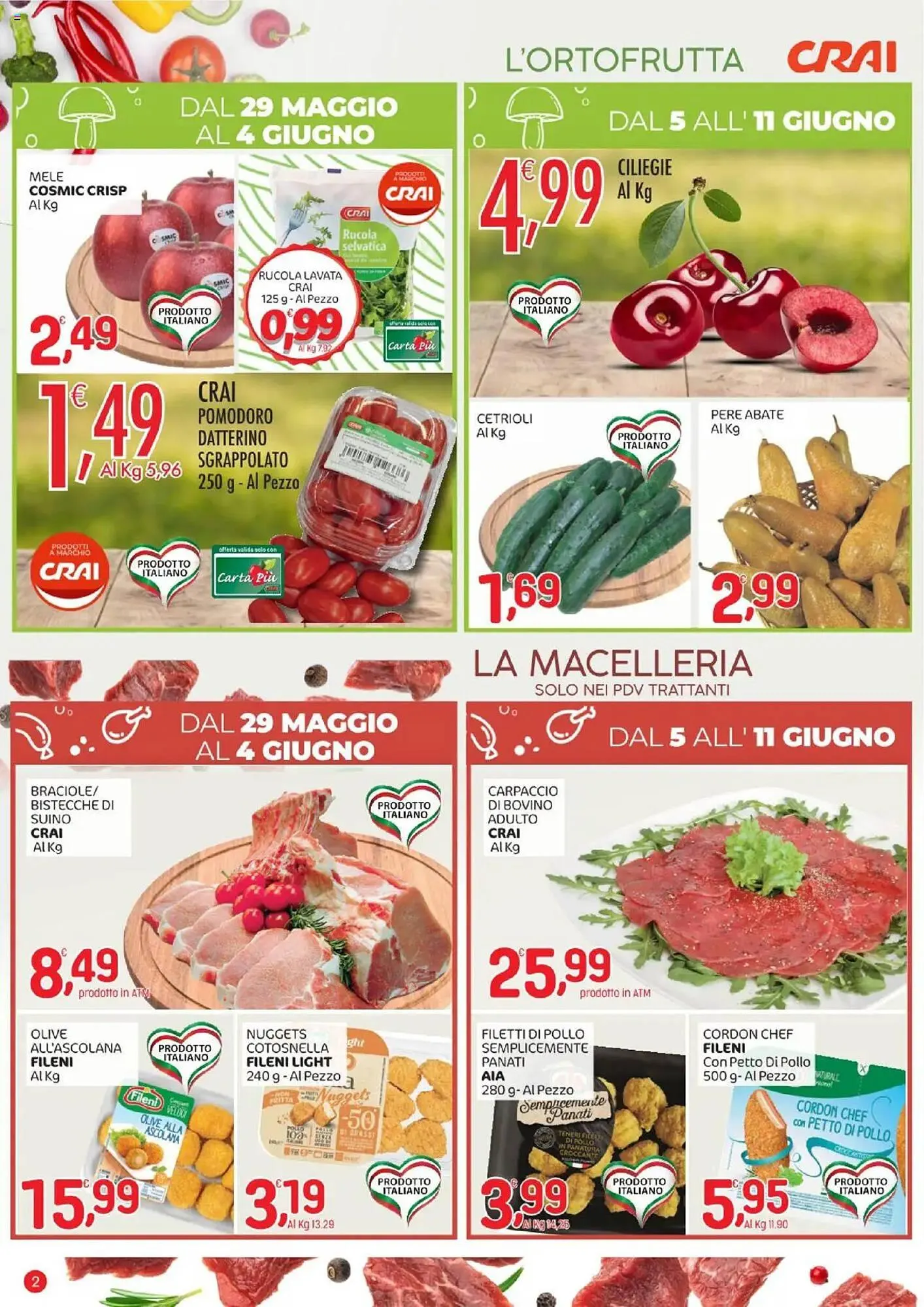 Volantino Crai da 29 maggio a 11 giugno di 2025 - Pagina del volantino 2