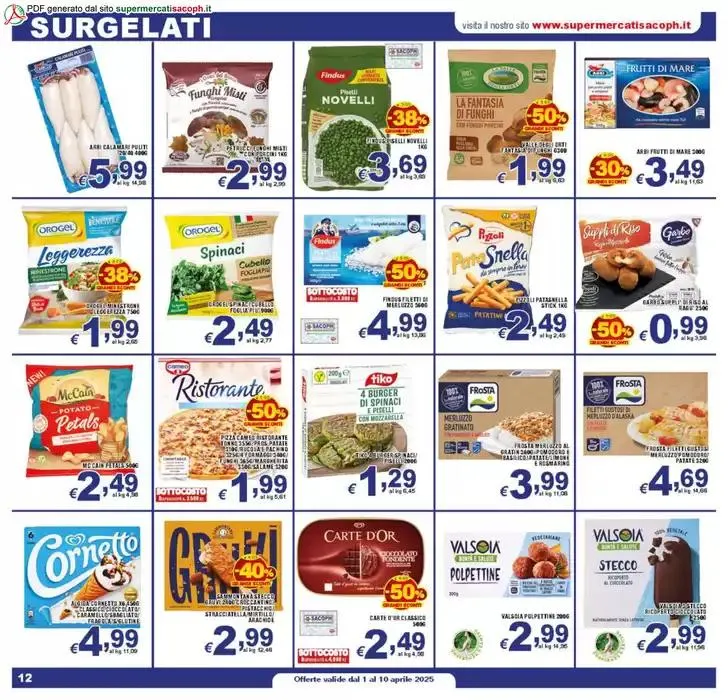 Sottocosto da 1 aprile a 10 aprile di 2025 - Pagina del volantino 12