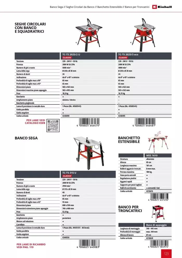 Elettroutensili 2025 da 11 febbraio a 31 dicembre di 2025 - Pagina del volantino 123