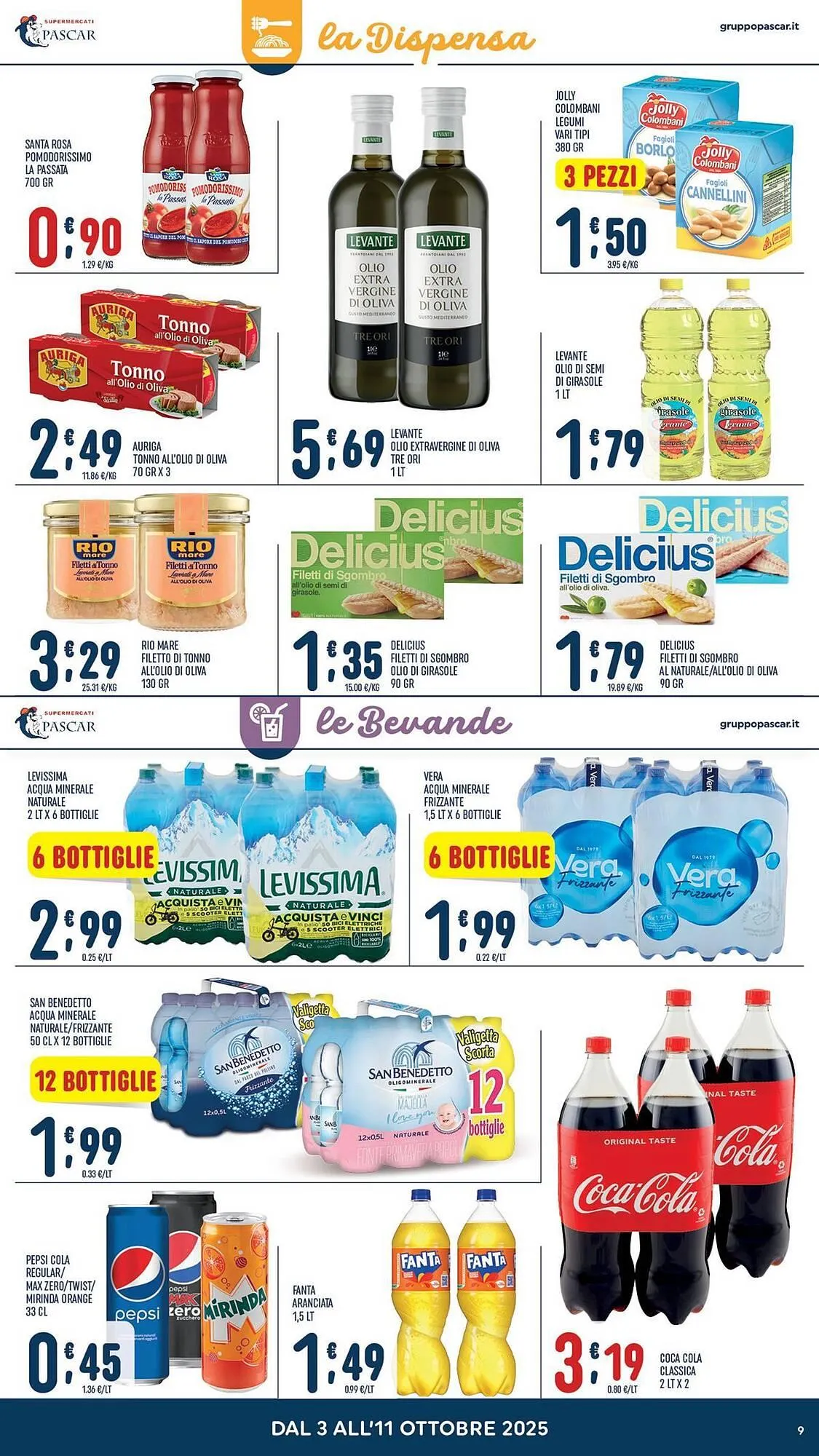 Volantino Gruppo Pascar da 3 ottobre a 11 ottobre di 2025 - Pagina del volantino 9
