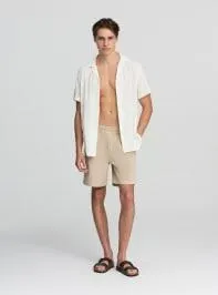 PMTU52152PPROVA PANTALACCIO CORTO TWILL LAVATO S019 Beige chiaro