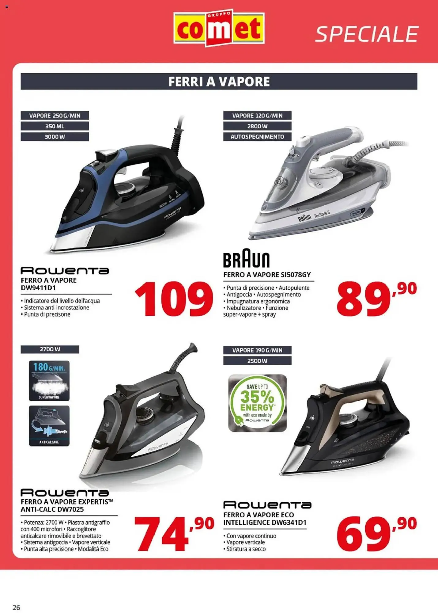 Volantino Comet da 20 febbraio a 4 marzo di 2026 - Pagina del volantino 26