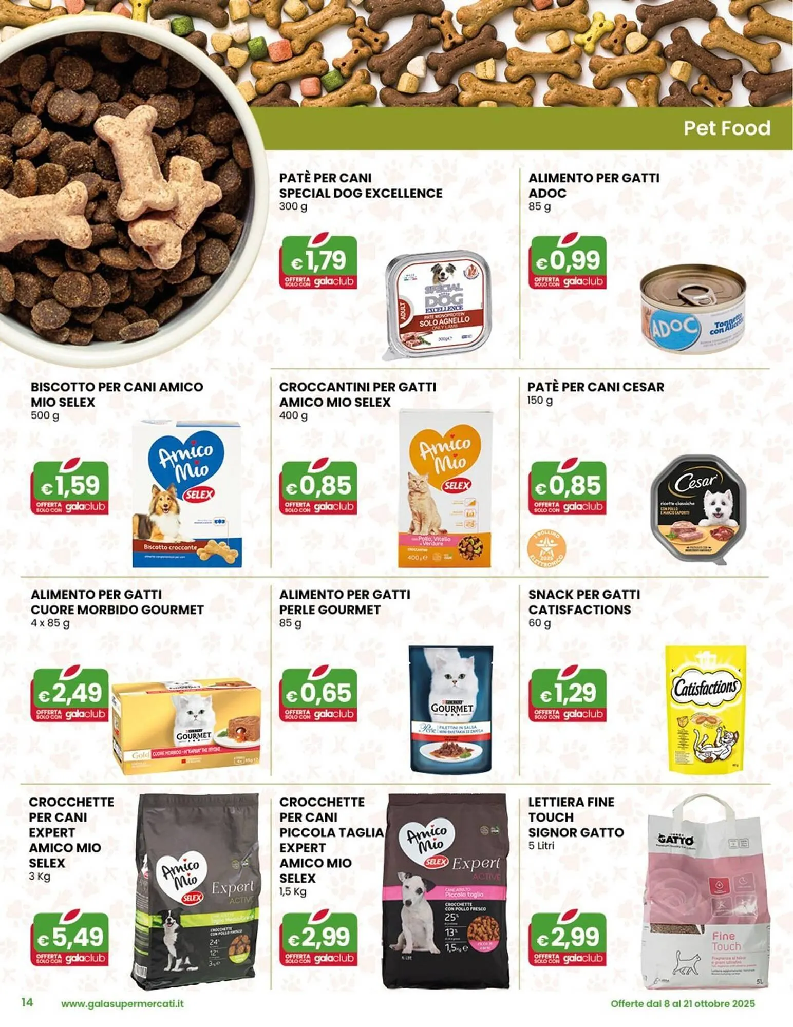 Volantino Gala Supermercati da 8 ottobre a 21 ottobre di 2025 - Pagina del volantino 14