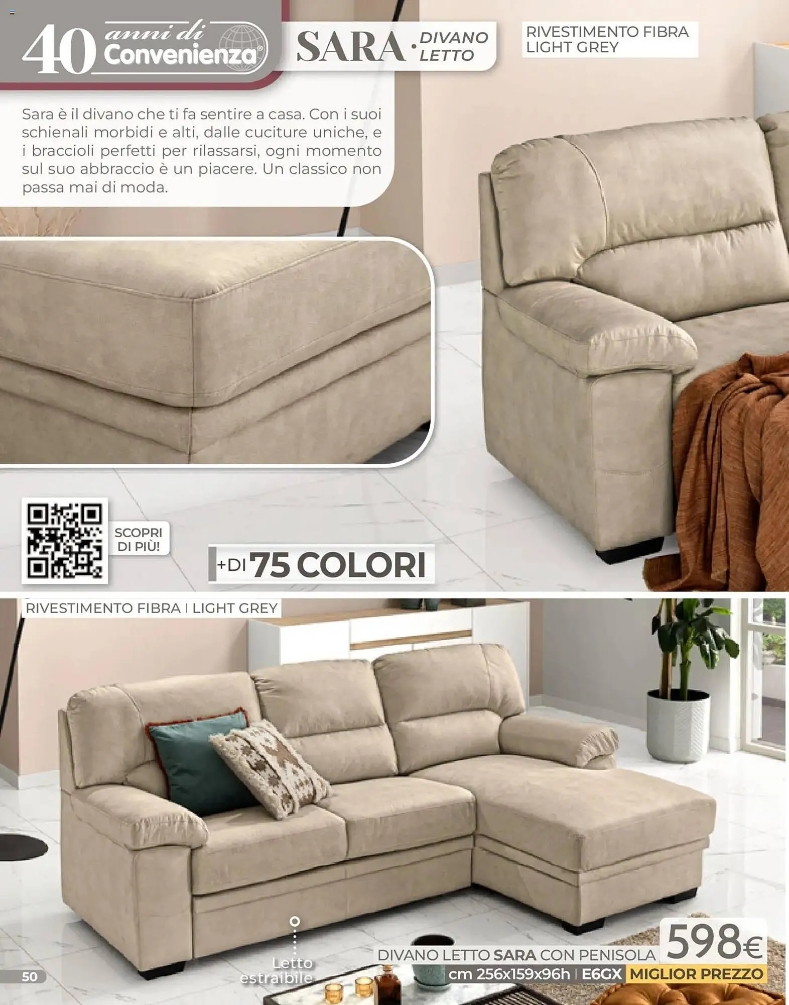 Volantino Mondo Convenienza da 4 gennaio a 31 gennaio di 2026 - Pagina del volantino 50