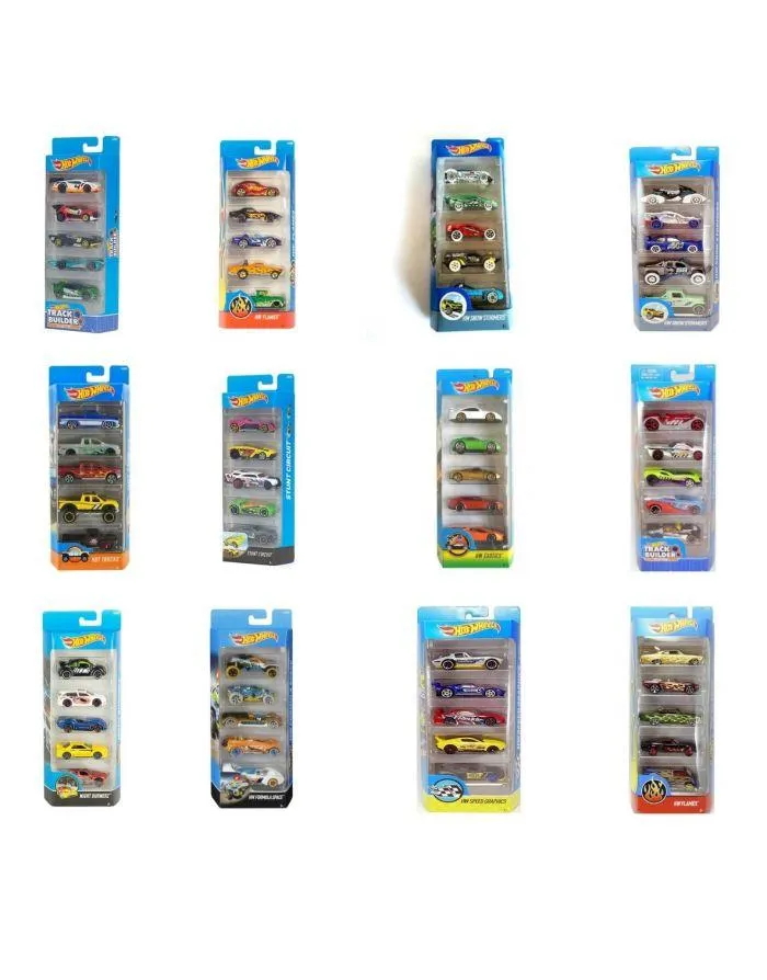 Hot Wheels Pack 5 Macchinine 1806