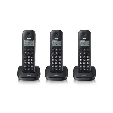 Brondi Gala Trio Telefono DECT Identificatore di chiamata Nero