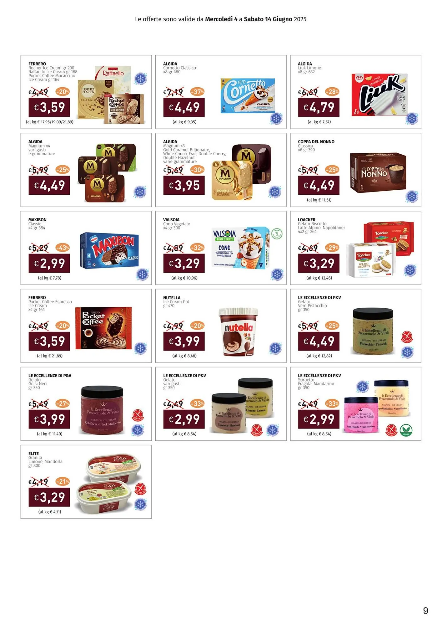 Volantino Prezzemolo e Vitale da 4 giugno a 14 giugno di 2025 - Pagina del volantino 9