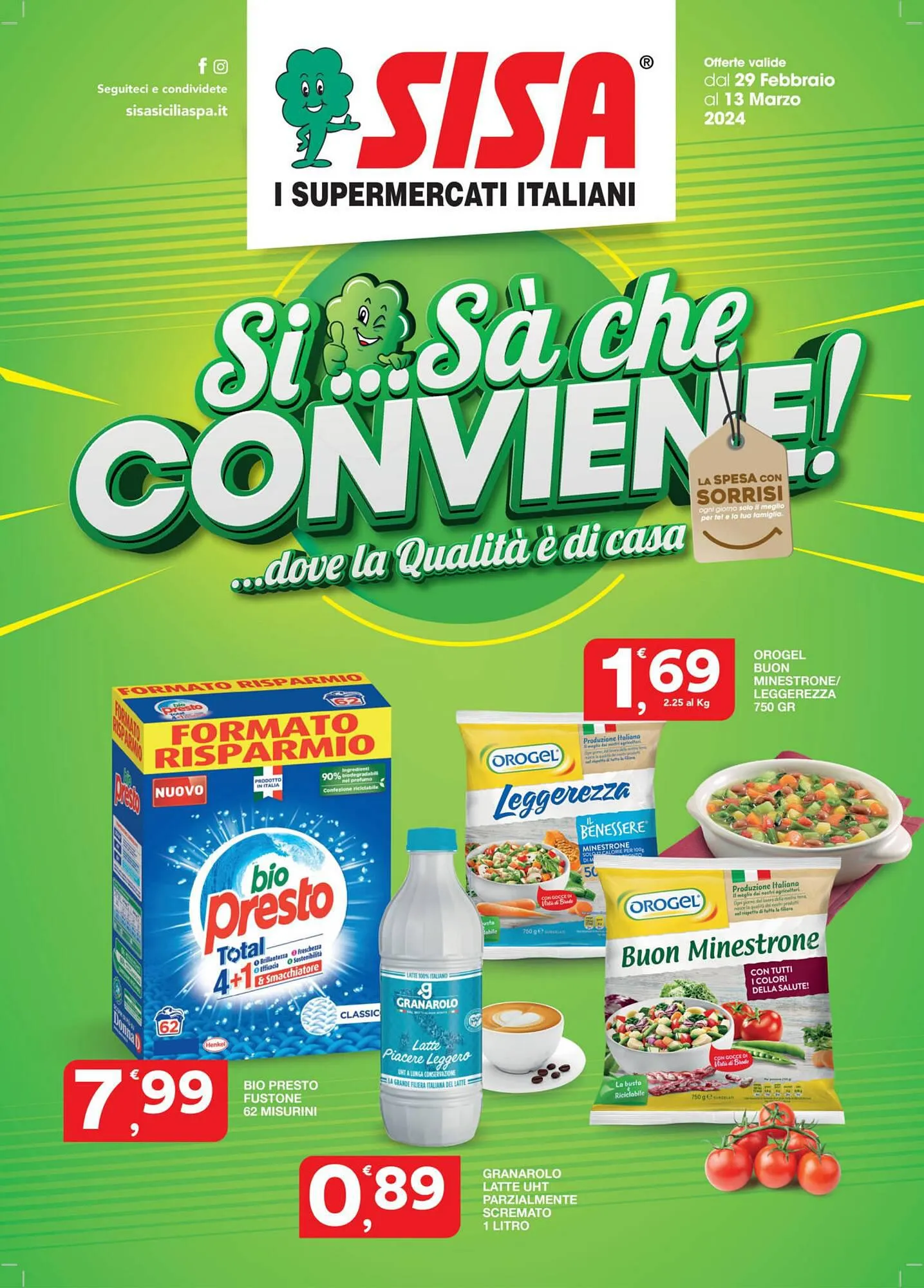 Volantino Sisa da 29 febbraio a 13 marzo di 2024 - Pagina del volantino 1