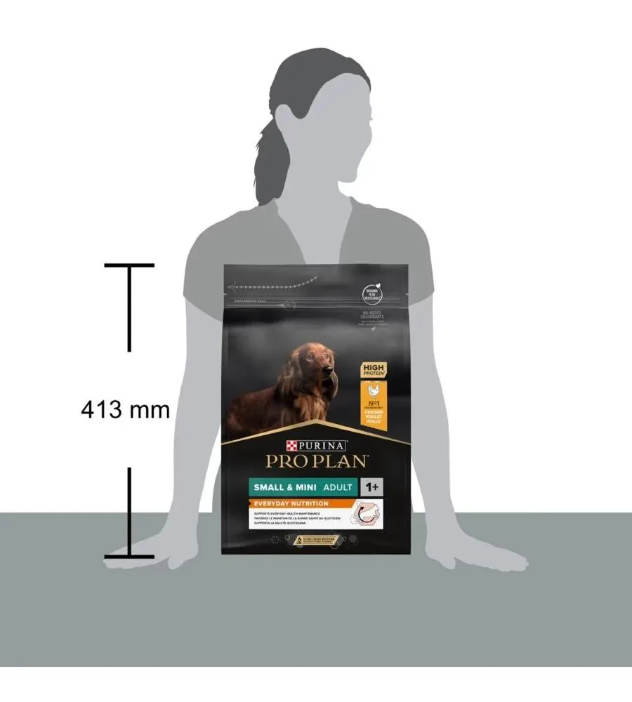 Crocchette per cani purina "pro plan" adulto di taglia piccola con pollo everyday nutrition 3 kg