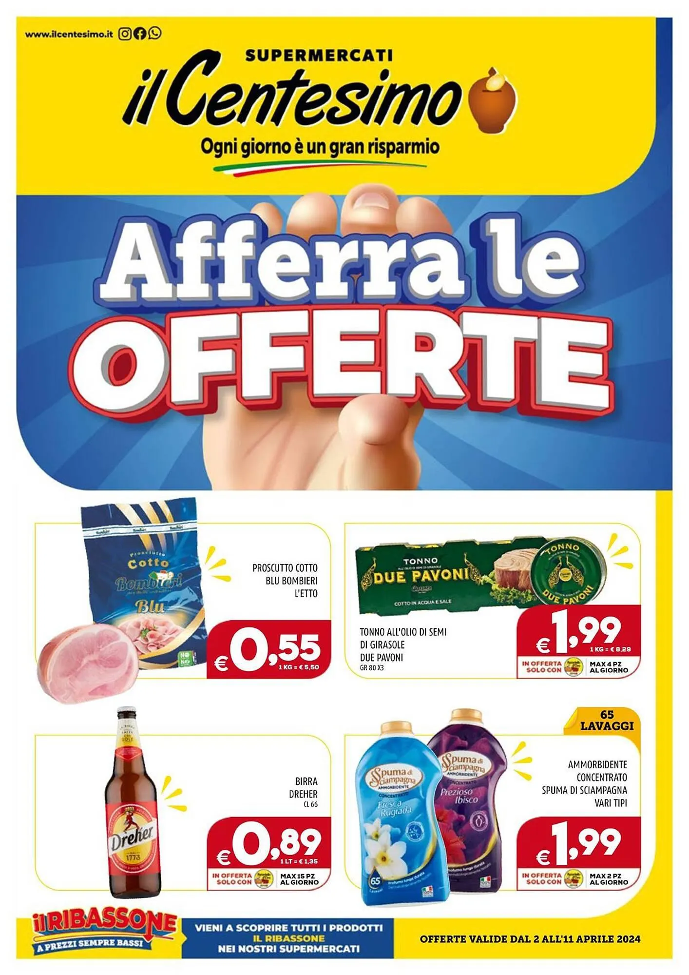 Volantino Il Centesimo da 2 aprile a 11 aprile di 2024 - Pagina del volantino 1