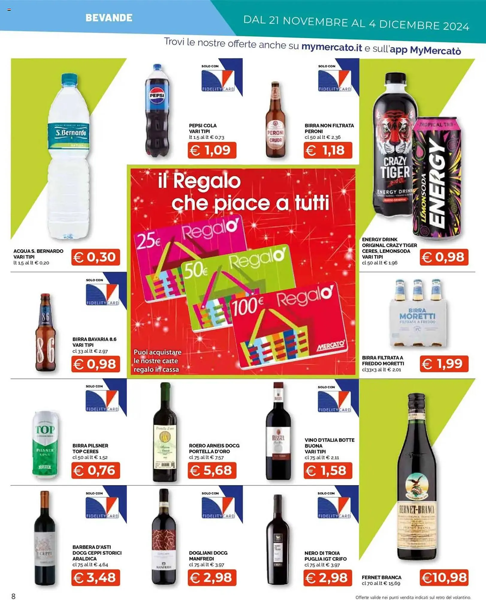 Volantino Mercatò Big da 21 novembre a 4 dicembre di 2024 - Pagina del volantino 8