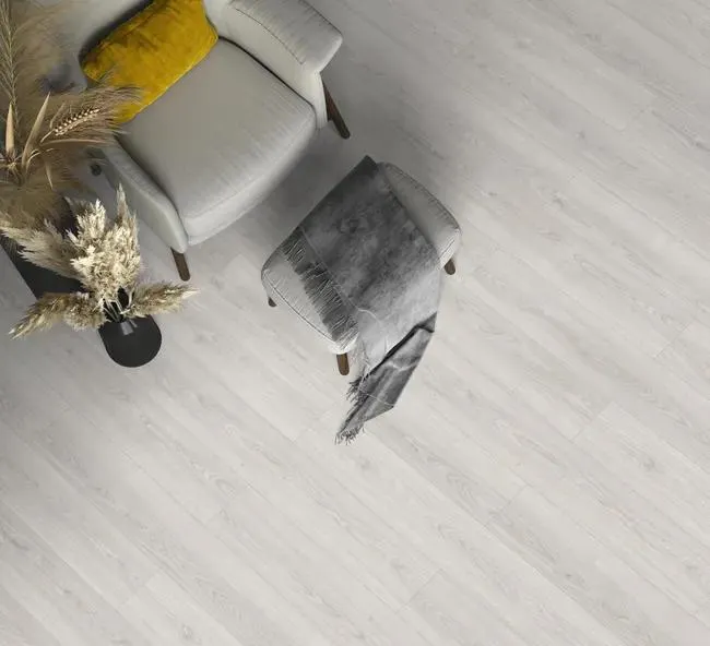 Pavimento laminato CLASSEN Elena rovere grigio resistente all'acqua Sp 7mm