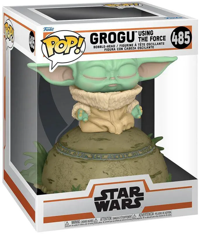 The Mandalorian - Grogu using the Force vinyl figurine no. 485 | Funko Pop! | Star Wars