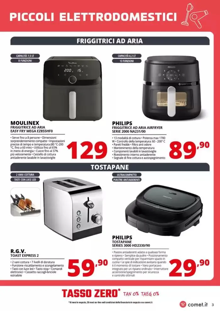 Speciale Piccoli Elettrodomestici da Comet! da 3 aprile a 16 aprile di 2025 - Pagina del volantino 3