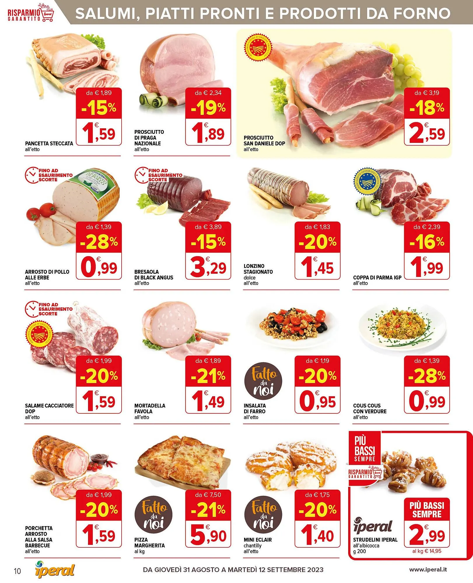 Volantino Iperal da 31 agosto a 12 settembre di 2023 - Pagina del volantino 10