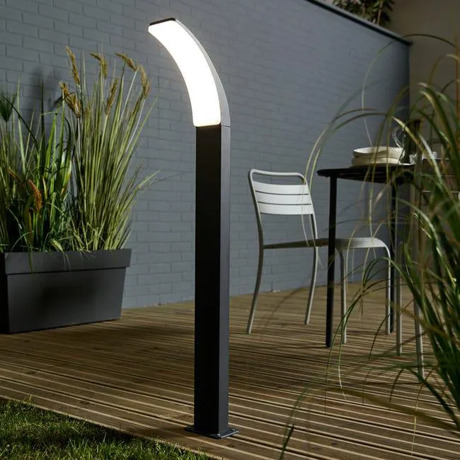 Lampione da giardino LED, LAKKO H 96 cm, antracite 1500 LUMEN, IP44 INSPIRE