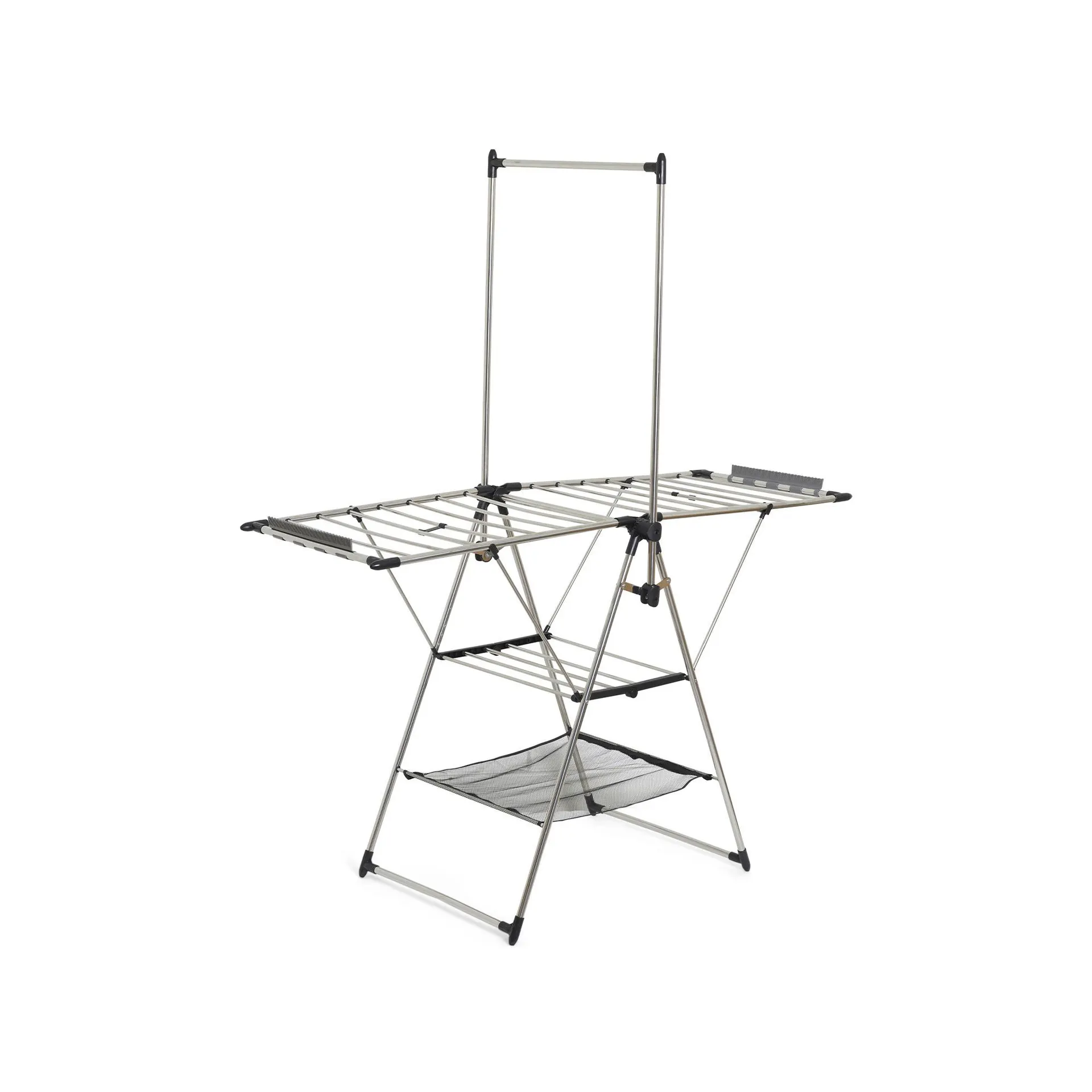 Stendibiancheria con barra appendi abiti