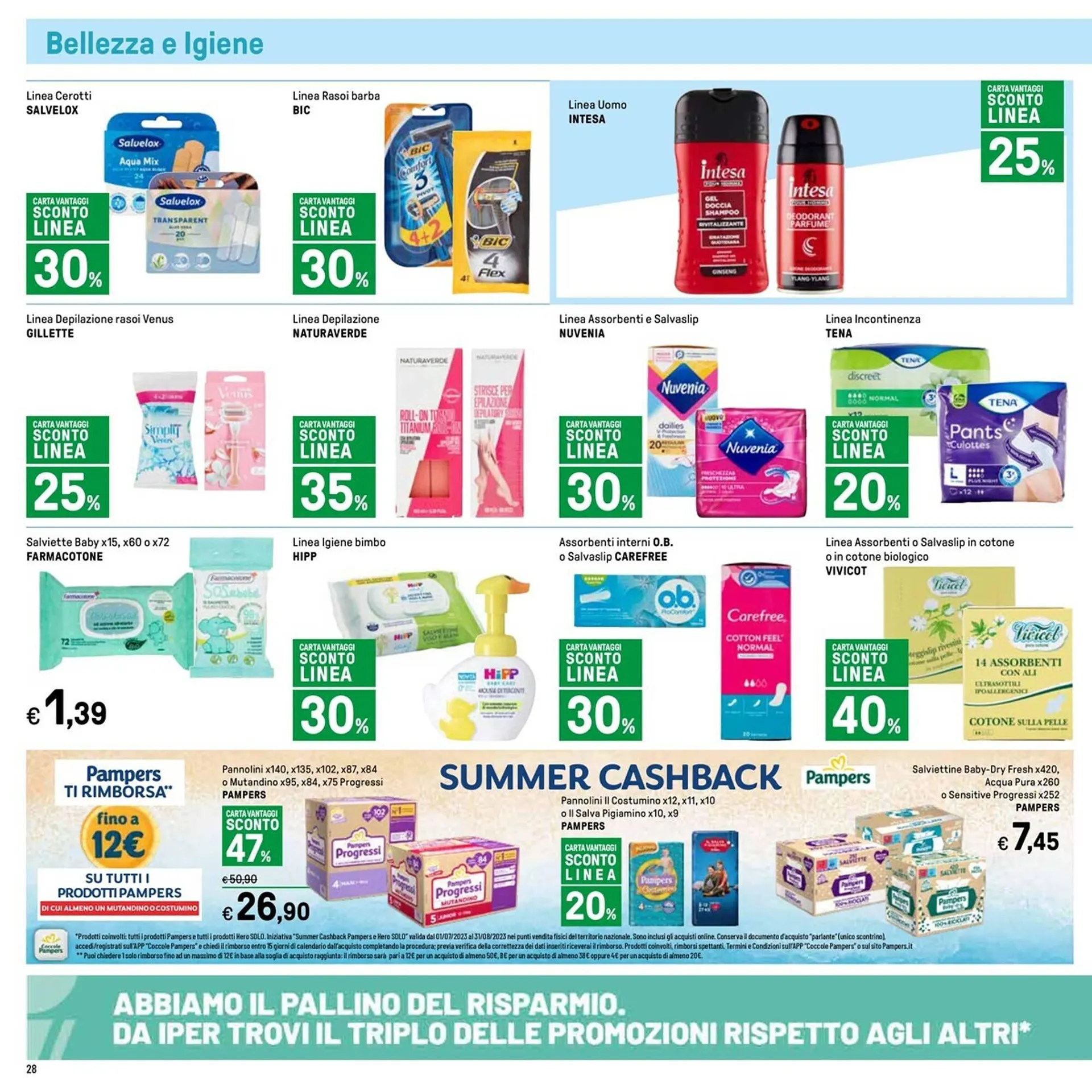 Volantino Iper La Grande da 18 agosto a 30 agosto di 2023 - Pagina del volantino 28