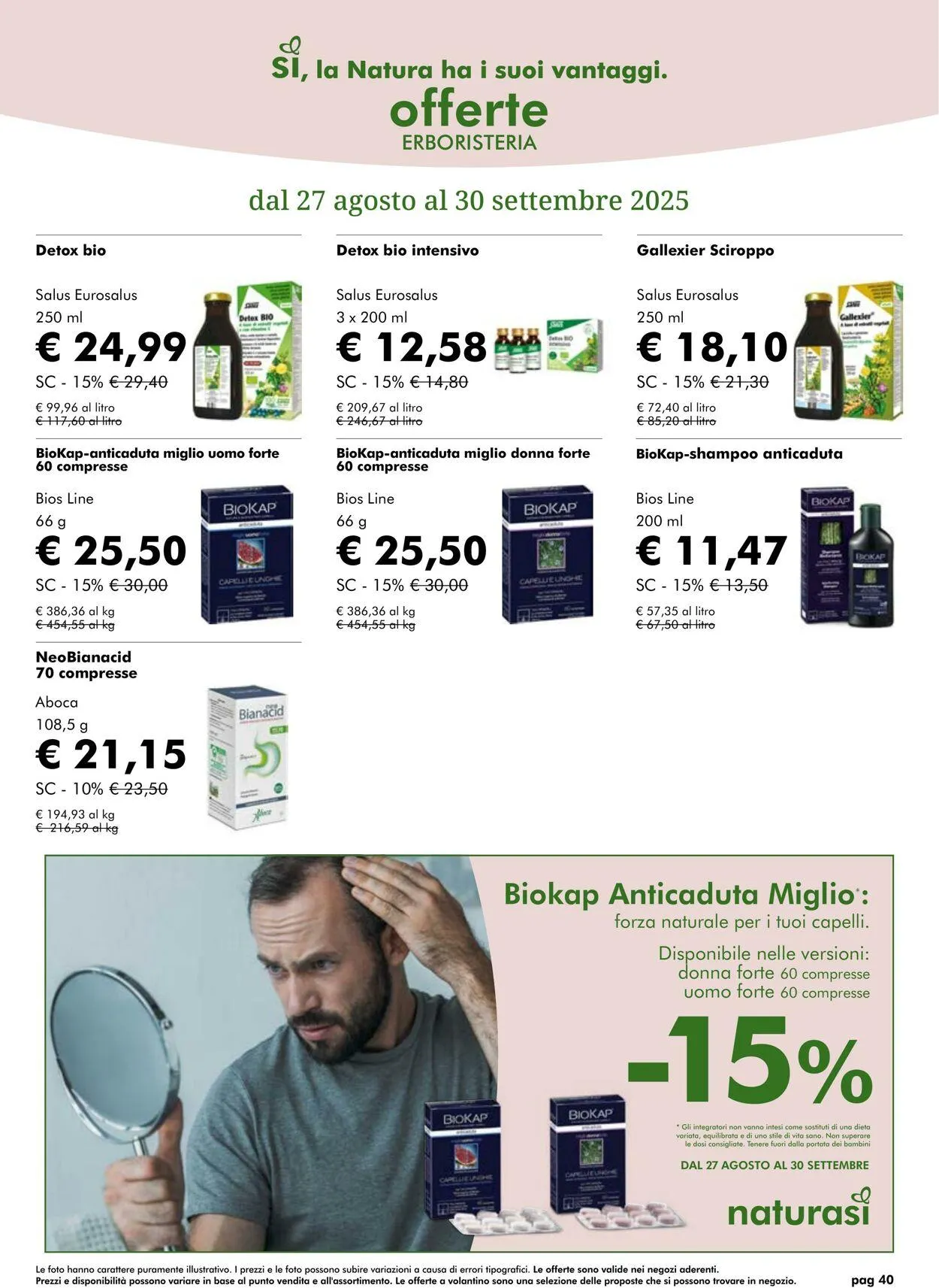 Natura Sì Volantino attuale da 11 settembre a 25 settembre di 2025 - Pagina del volantino 40