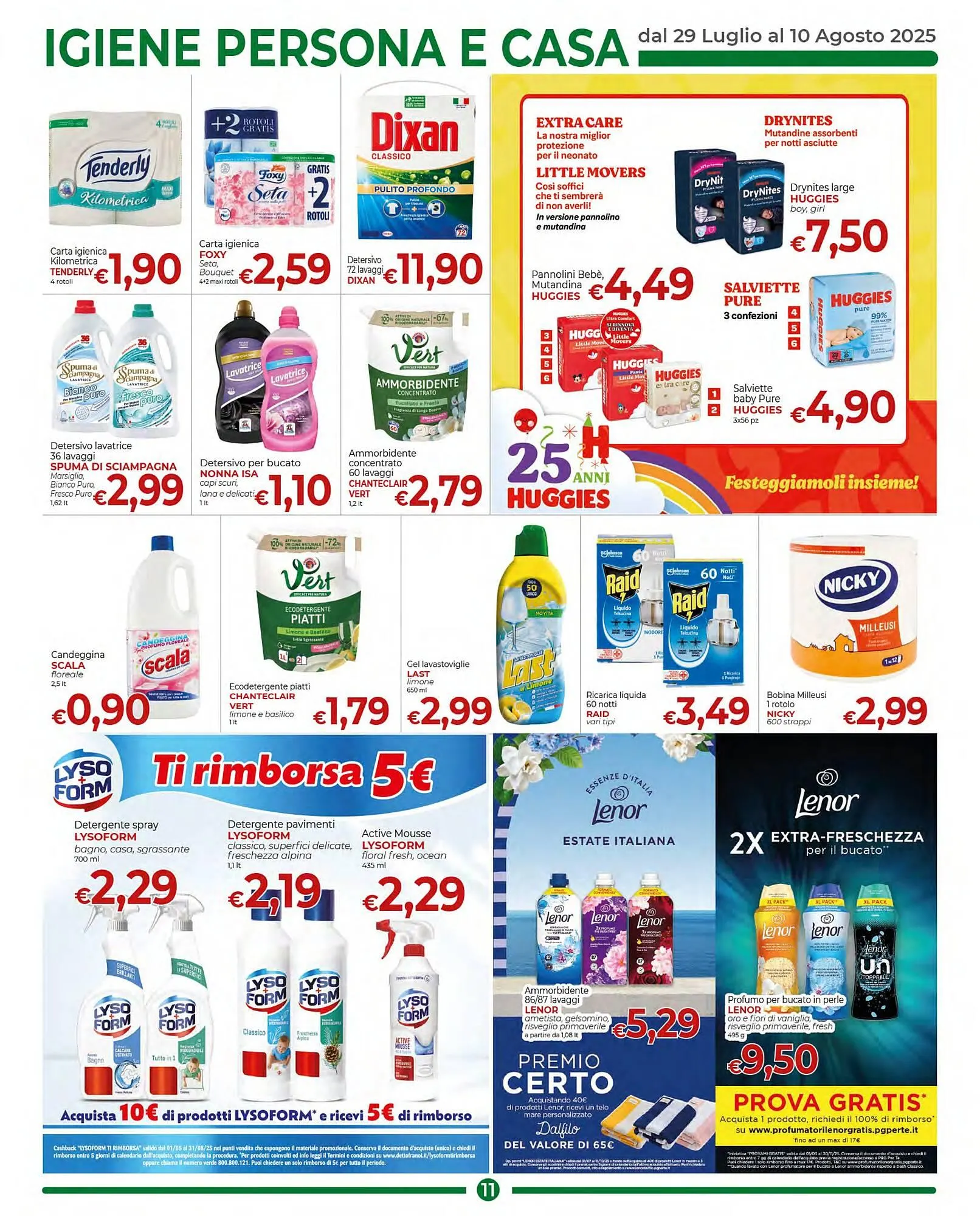 Volantino Supermercati Nonna Isa da 29 luglio a 10 agosto di 2025 - Pagina del volantino 11
