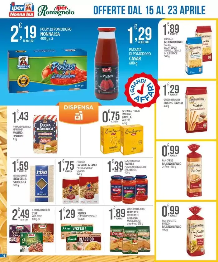 Buona Pasqua da 15 aprile a 23 aprile di 2025 - Pagina del volantino 16