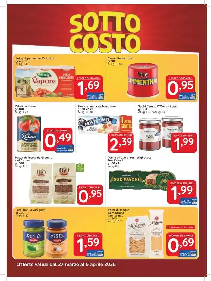 Sotto Costo da 27 marzo a 5 aprile di 2025 - Pagina del volantino 3