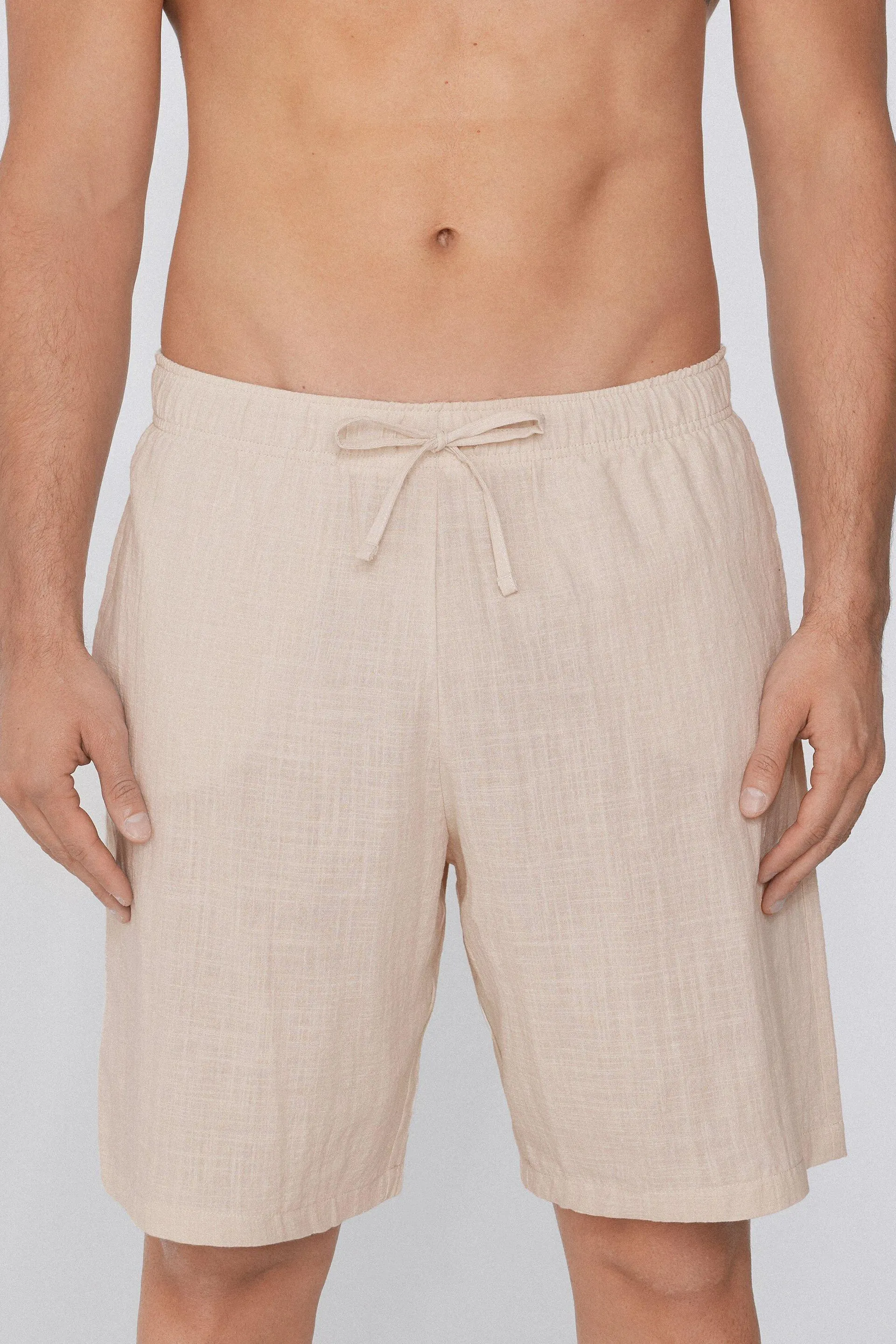 Pantaloncini Corti in 100% Cotone Super Leggero con Tasche