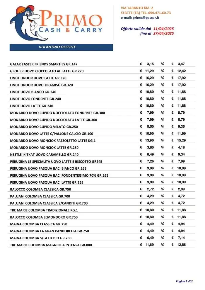 Volantino Offerte da 11 aprile a 27 aprile di 2025 - Pagina del volantino 2