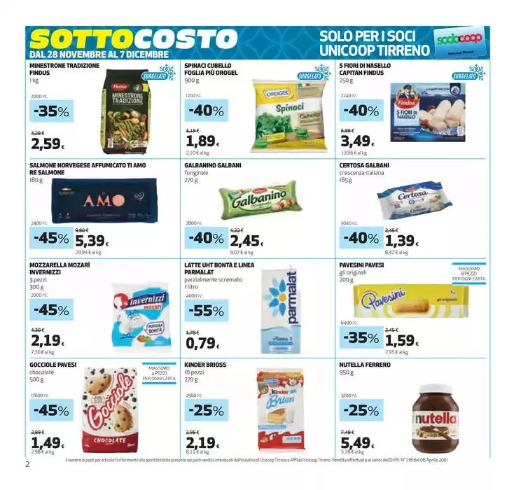 Sottocosto da 28 novembre a 11 dicembre di 2024 - Pagina del volantino 2