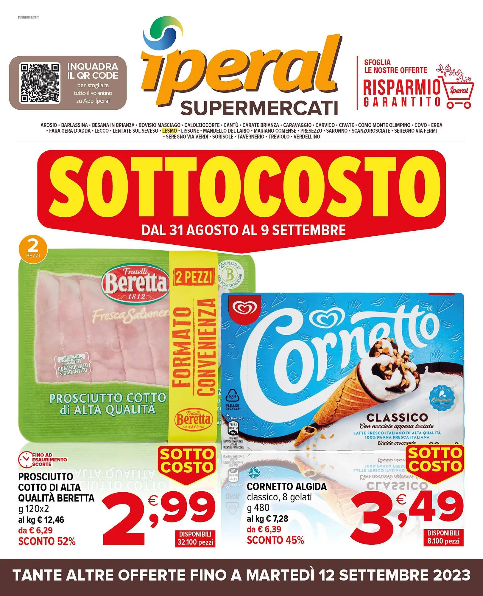 Volantino Iperal da 31 agosto a 12 settembre di 2023 - Pagina del volantino 1