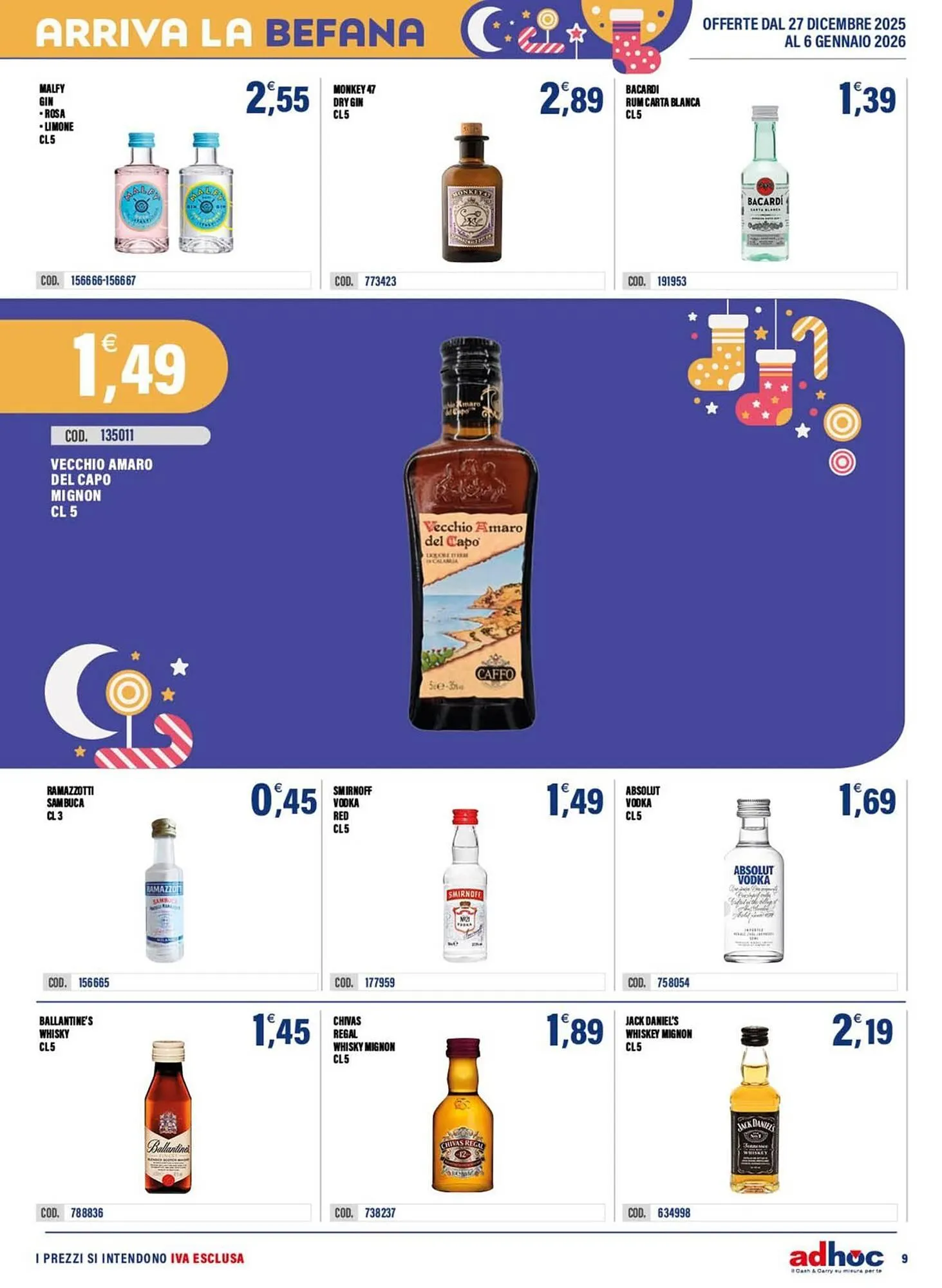 Volantino Adhoc da 29 dicembre a 6 gennaio di 2026 - Pagina del volantino 9